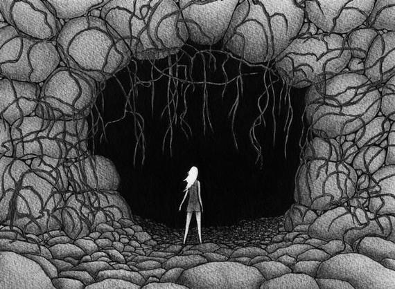 570x418 The Cave - Cave Sketch