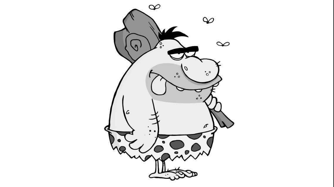 1138x640 Caveman Drawing, Pencil, Sketch, Colorful, Realistic Art Images - Caveman Sketch