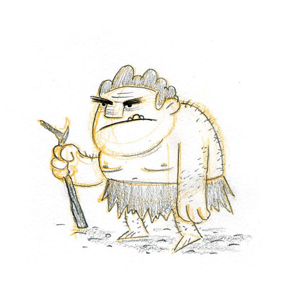 600x600 Jake Kalsbeek On Twitter Caveman Carl - Caveman Sketch