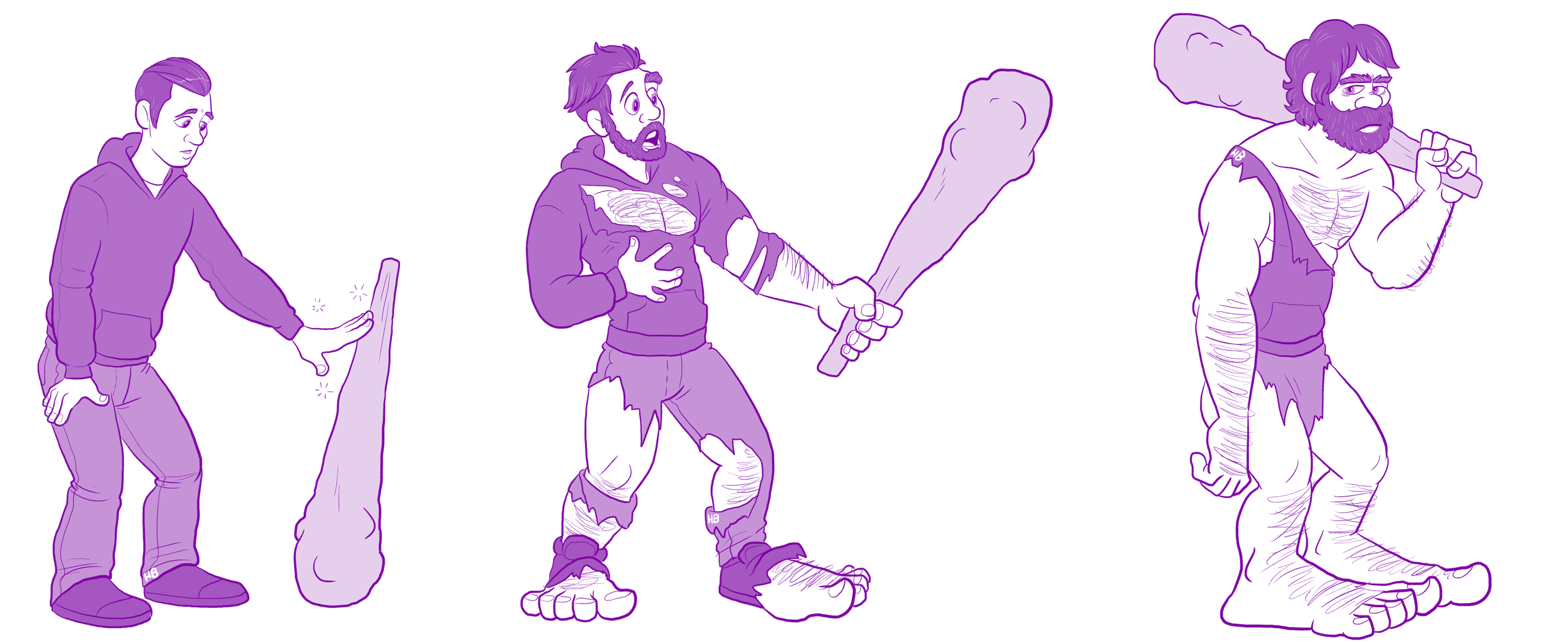 2528x1035 Sketch - Caveman Sketch