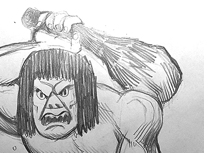 400x300 Unfrozen Caveman Sketch By Brandon Reese - Caveman Sketch