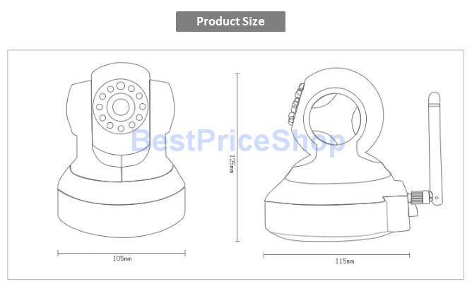 668x402 Hd 720se P2p Wireless Ip Cctv Camera (End 1132020 536 Pm) - Cctv Camera Sketch