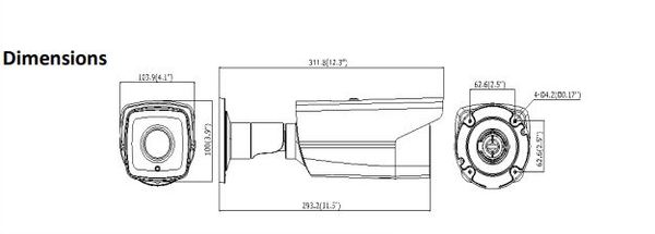 600x215 Hikvision Ds 2cd4a25izhs2 And Ds 2cd4a25izhs8 Cctv Bullet Camera - Cctv Camera Sketch