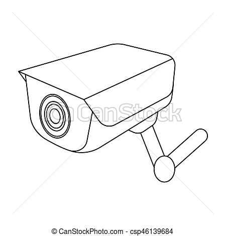 Cctv Camera Sketch at PaintingValley.com | Explore collection of Cctv ...