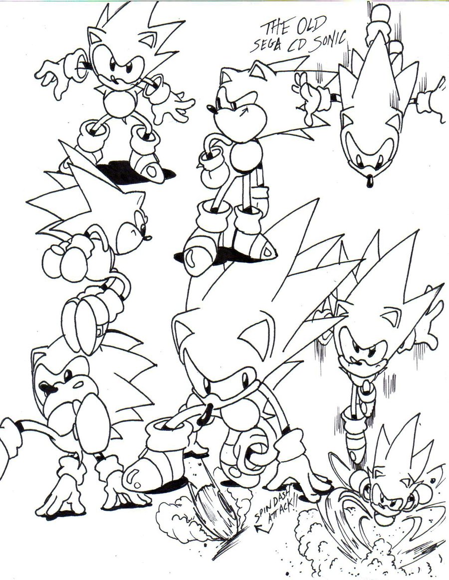 900x1163 Sonic Cd Sketch By Trunks24 - Cd Sketch