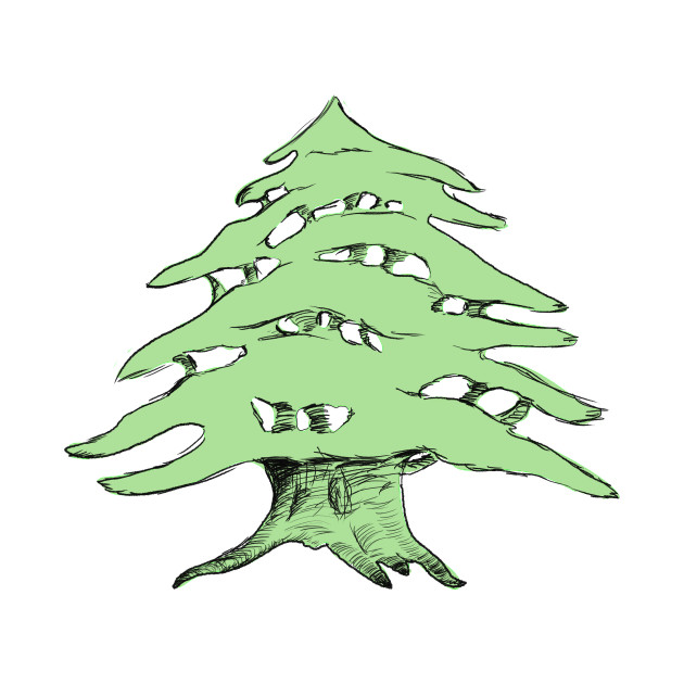Cedar Tree Sketch at Explore collection of Cedar