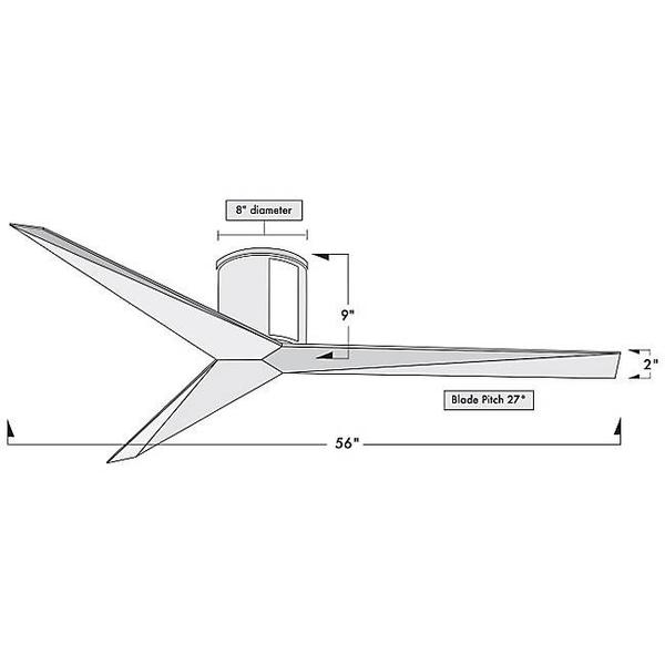600x600 Eliza Hugger Ceiling Fan Info Lighting - Ceiling Fan Sketch