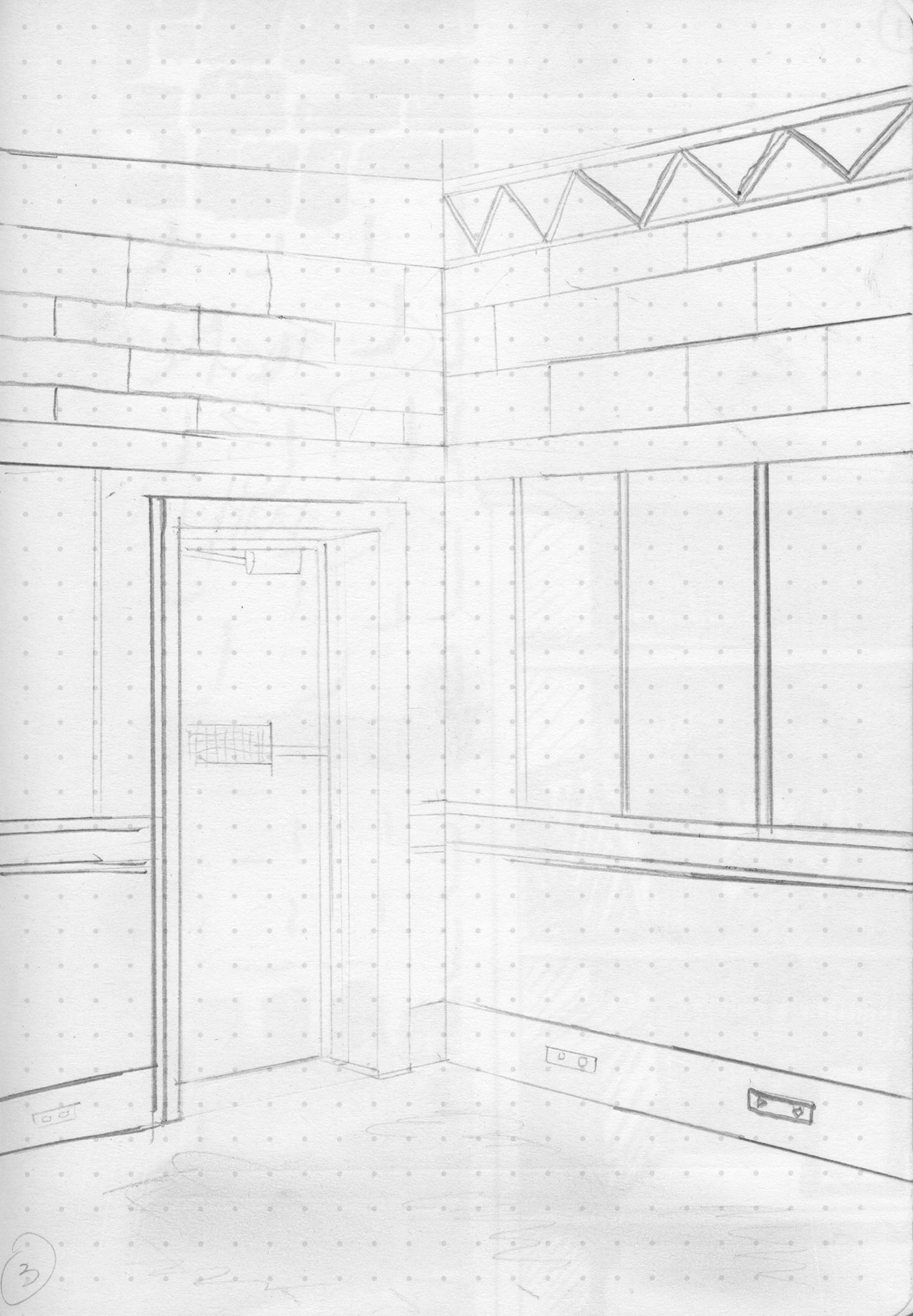 1400x2018 Field Sketches On Behance - Ceiling Sketch