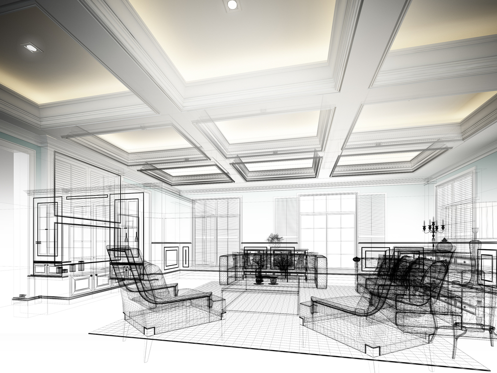 1000x750 Preparation Of Cad Drawings And Freehand Sketches Sonomaso Design - Ceiling Sketch