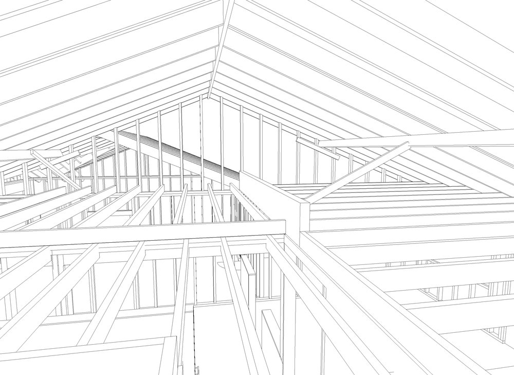 1000x729 Vaulting The Ceiling, Part I Plans And Permits Frugal Happy - Ceiling Sketch