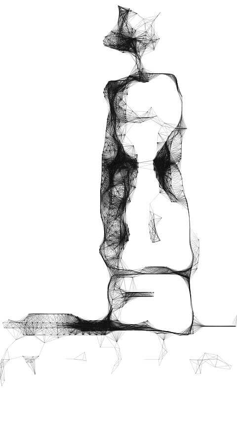 480x854 Cell Phone Finger Sketch 03 Liquid Moon - Cell Phone Sketch