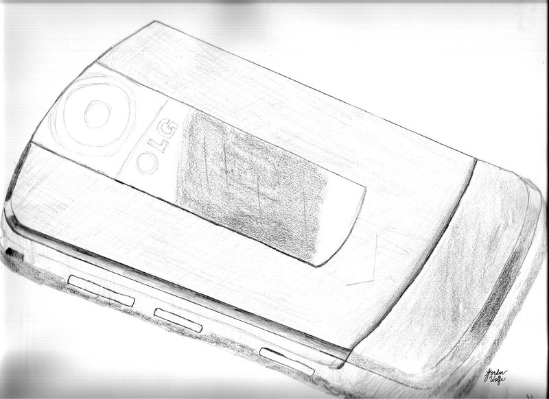 800x582 Cell Phone Sketch By Starcrafter - Cell Phone Sketch