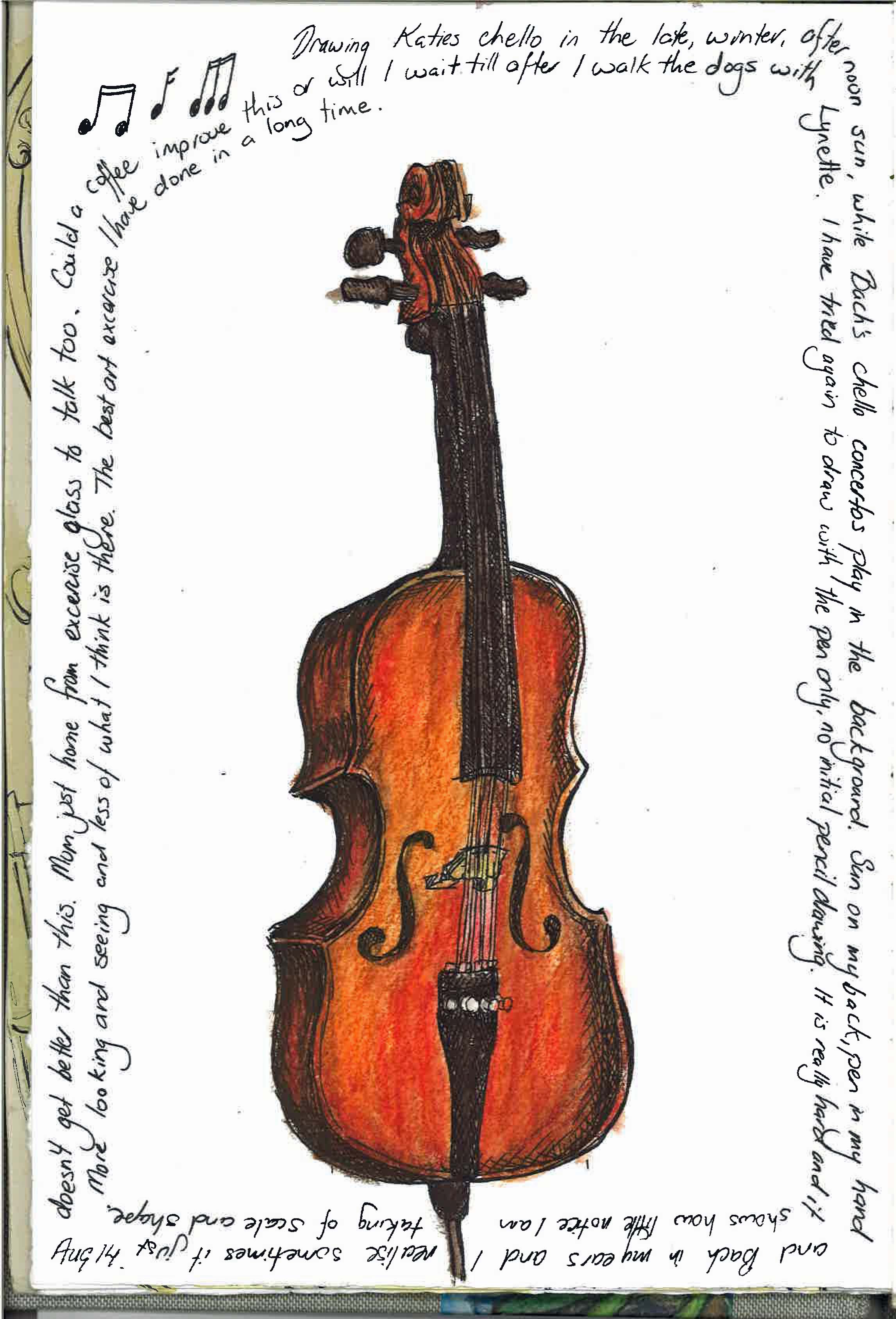 Cello Sketch at Explore collection of Cello Sketch