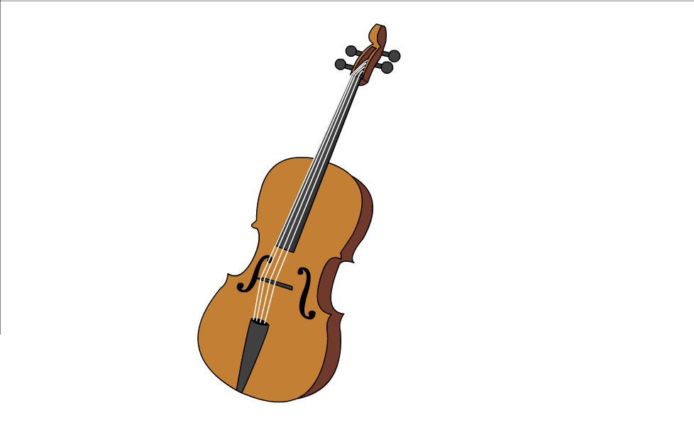978x599 How To Draw A Cello 7 Steps (With Pictures) - Cello Sketch