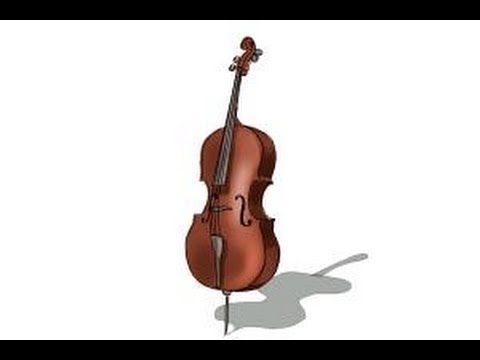 480x360 How To Draw A Cello - Cello Sketch