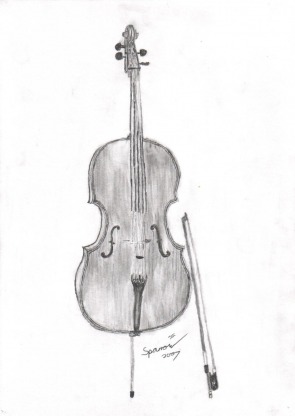 Cello Sketch At Paintingvalley.com 