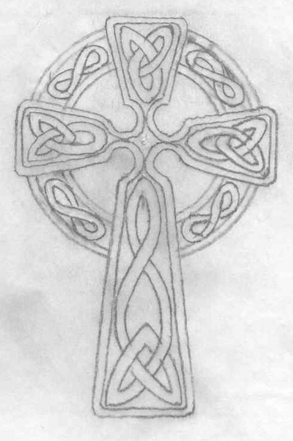 599x903 Celtic Cross Sketch Related Keywords And Tags - Celtic Cross Sketch
