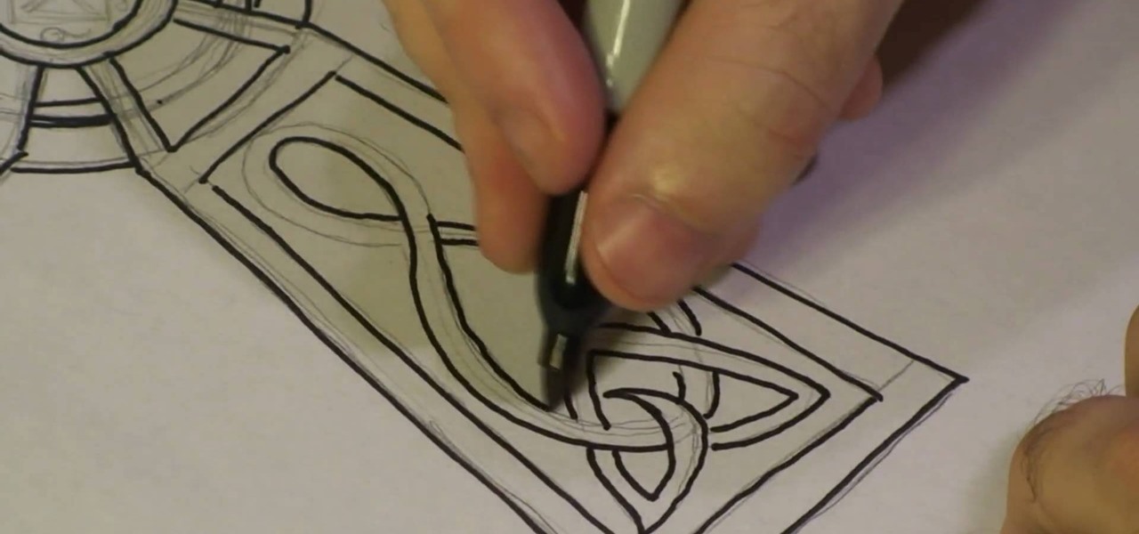 1280x600 How To Draw A Celtic Cross Drawing Amp Illustration Wonderhowto - Celtic Cross Sketch