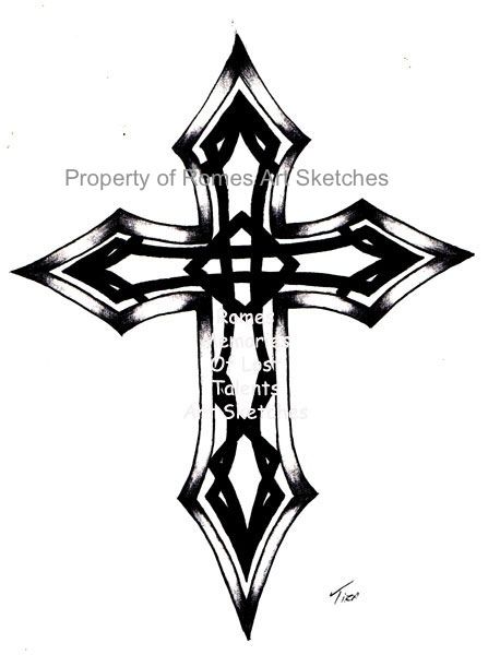 447x600 Ink Sketch Black Celtic Cross Tatoo Design Which One Should Be - Celtic Cross Sketch