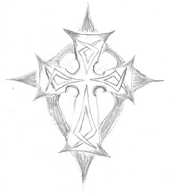 560x633 First Sketch Of Celtic Cross By Metal Storm - Celtic Cross Sketch