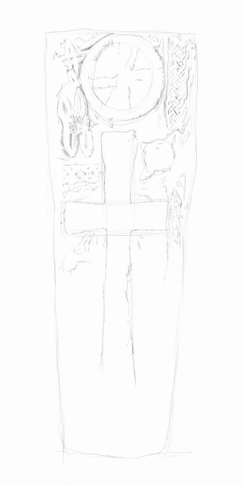 500x1001 Celtic Cross Drawings Sample. A Free Drawing Lesson. - Celtic Cross Sketch