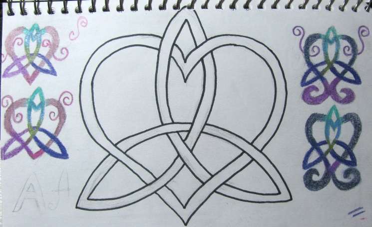 745x456 Celtic Knot Sketches This Month My Elfsister And I Are - Celtic Knot Sketch