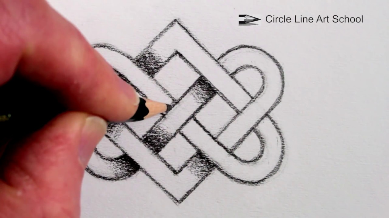 1280x720 How To Draw A Celtic Knot Step By Step - Celtic Knot Sketch