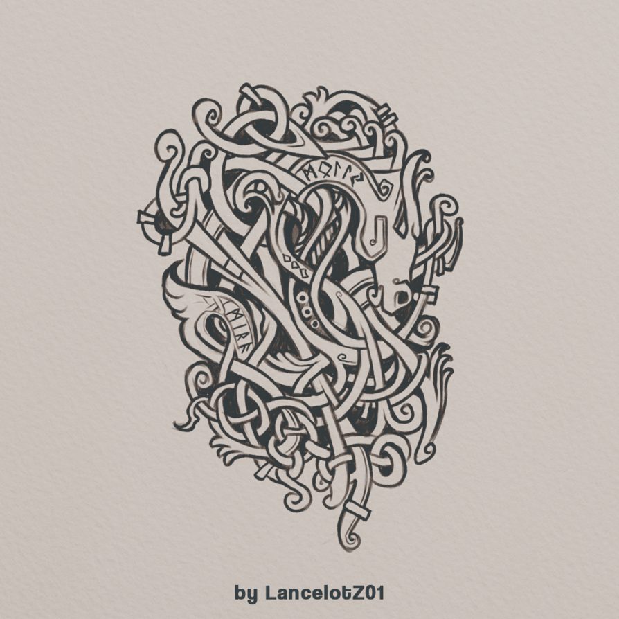 894x894 Sketch Of Celtic Knot By Lancelotz02 - Celtic Knot Sketch