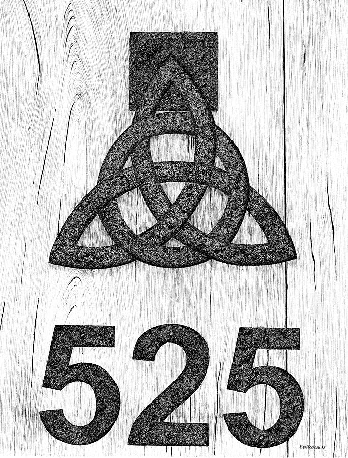 684x900 Celtic Knot Door Knocker Drawing By Ed Einboden - Celtic Knot Sketch