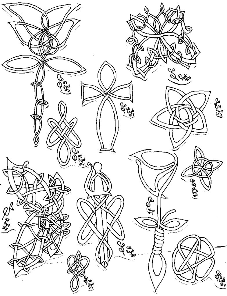 783x1021 Celtic Knot Sketch Dump By Yokorieko - Celtic Knot Sketch