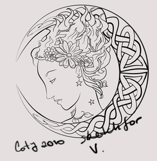 306x315 Celtic Faerywitch World. - Celtic Sketches