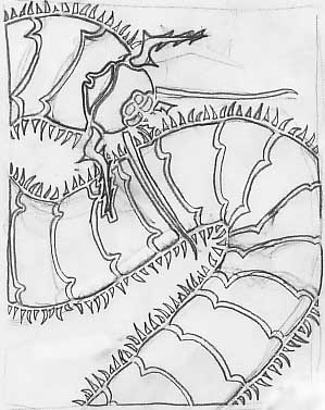 299x377 Centipede Sketch - Centipede Sketch