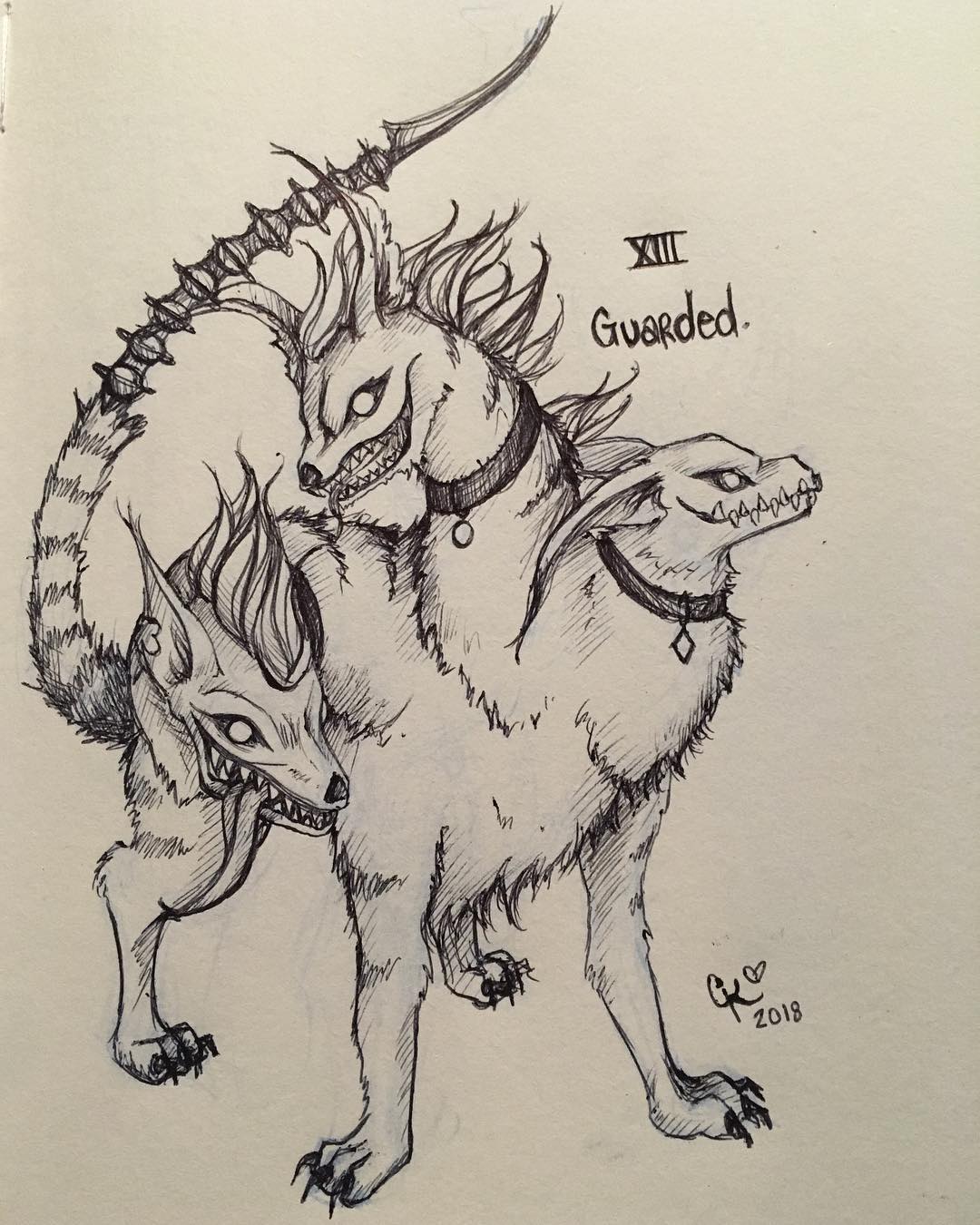 1080x1350 Cerberus - Cerberus Sketch
