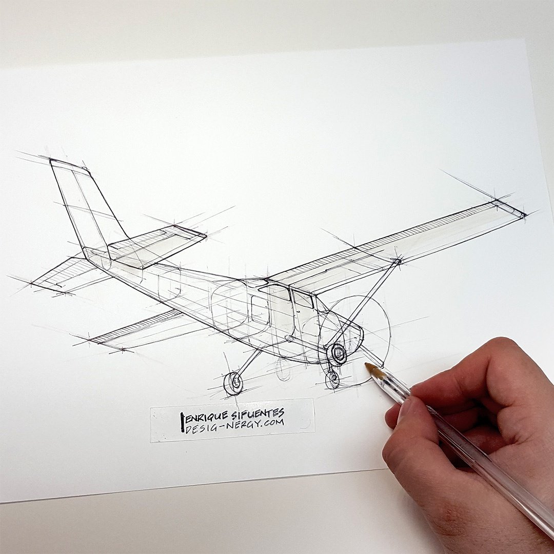1080x1080 Enrique Sifuentes On Twitter Cessna 182. - Cessna Sketch