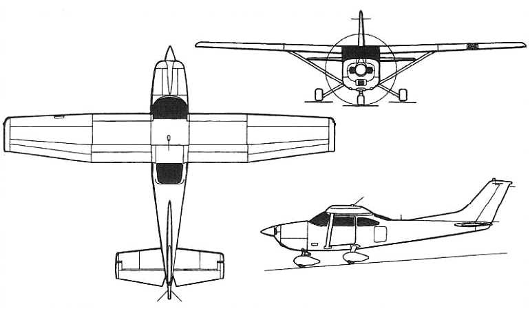 Cessna 182 чертеж