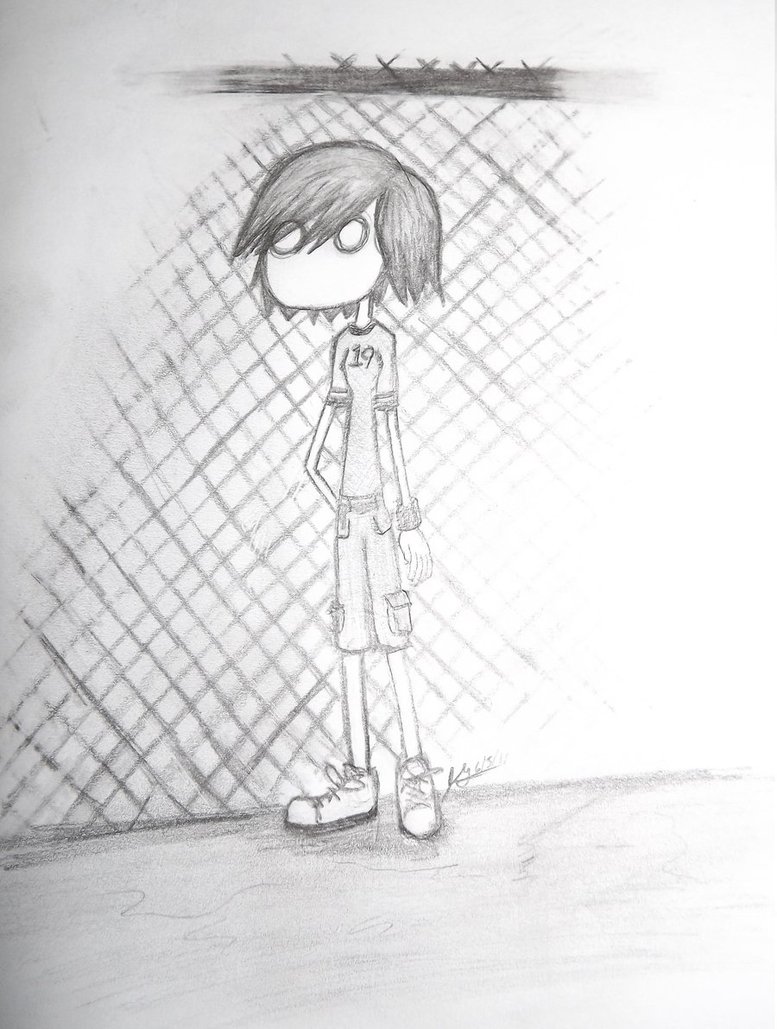 777x1029 Chain Link Fence By Kisaaoi - Chain Link Fence Sketch