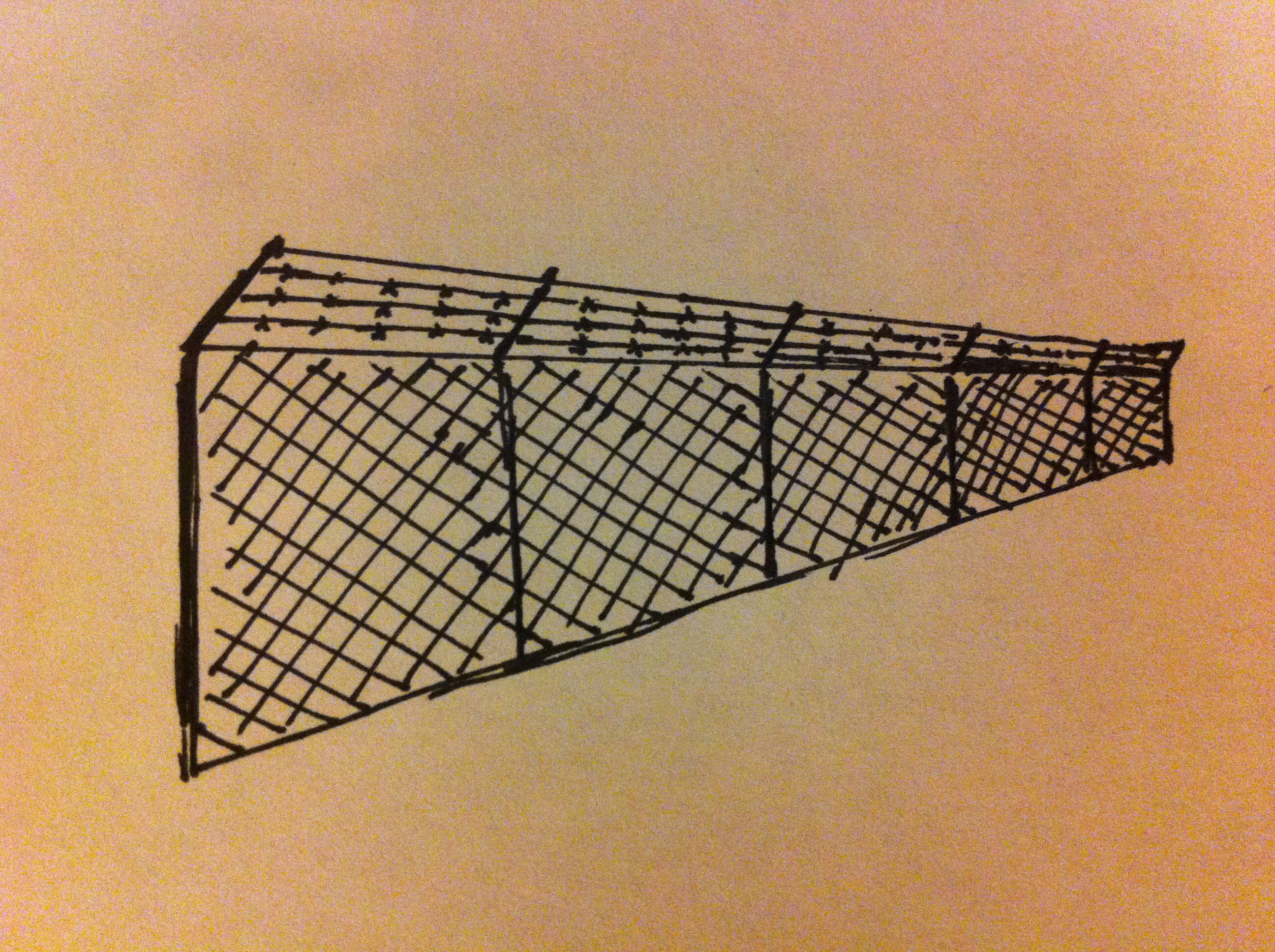 Chain Link Fence Sketch at Explore collection of