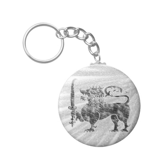 540x540 Lion Sri Lanka Pencil Sketch Key Chain Keychain - Chain Sketch