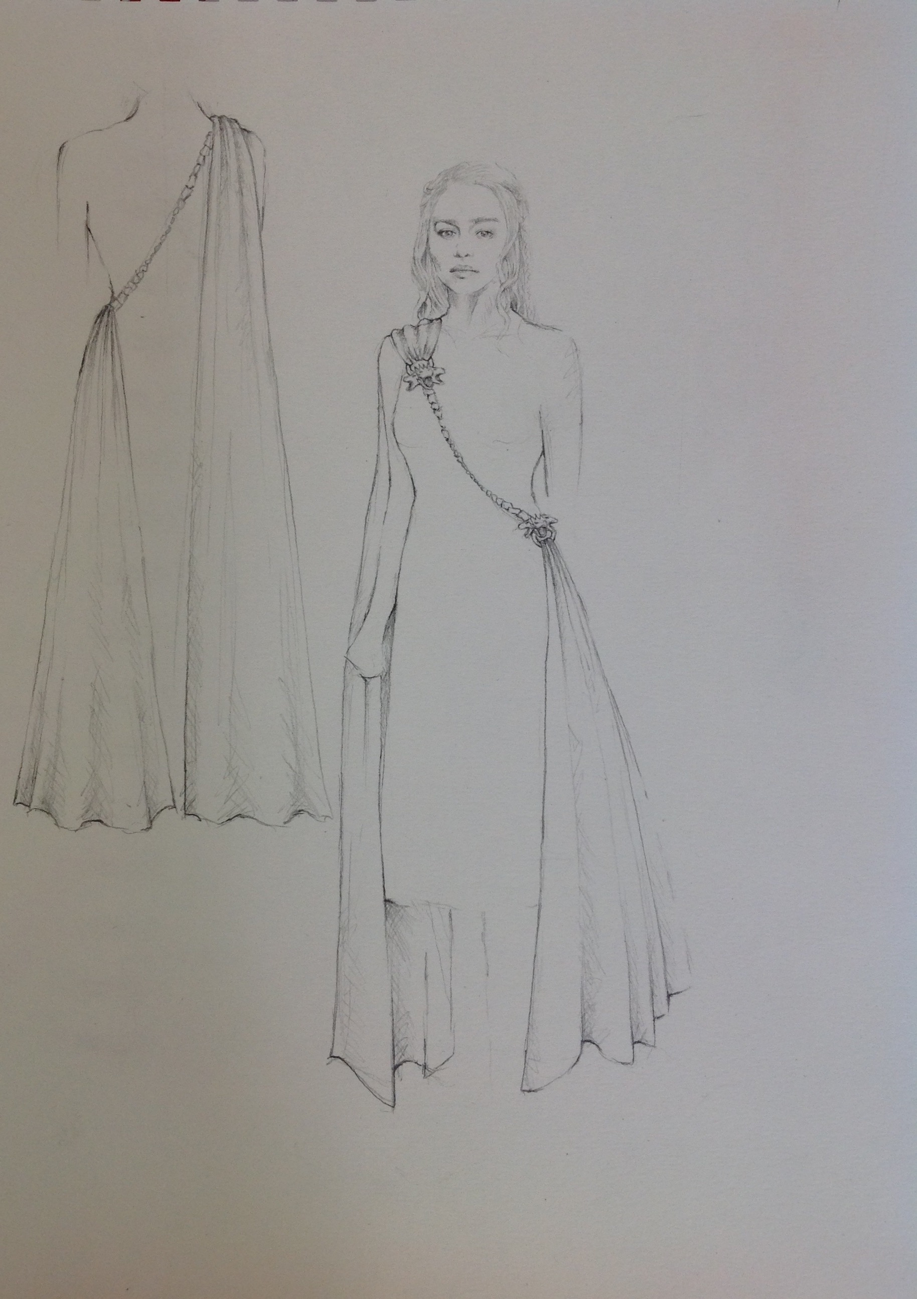 1828x2591 Mother Of Dragons Chain Sketch, Michele Clapton, Mey Designs - Chain Sketch