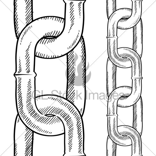 Chain Sketch at PaintingValley.com | Explore collection of Chain Sketch