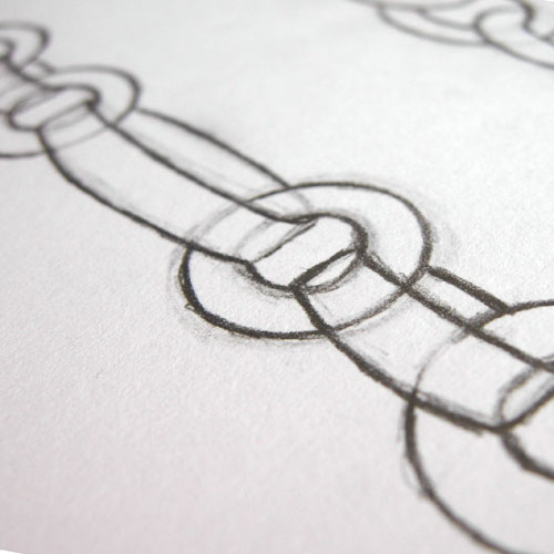 500x500 Chain Sketch 2 Spare Moments Lately Spent In Chain - Chain Sketch