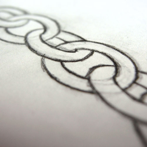 500x500 Chain Sketch 3 Spare Moments Lately Spent In Chain - Chain Sketch