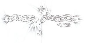 300x148 Sketch Of A Broken Chain Broken Chain Sketch Tattooflash Break - Chain Sketch