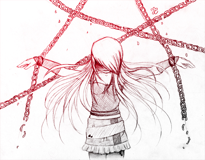 696x544 Broken Chains Sketch By Gezusfreek - Chain Sketch