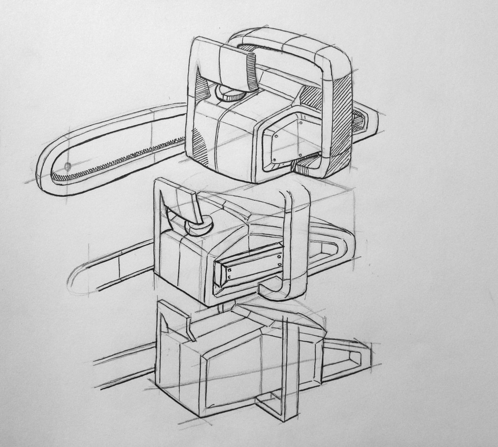 1024x921 Do Something A Day Project - Chainsaw Sketch