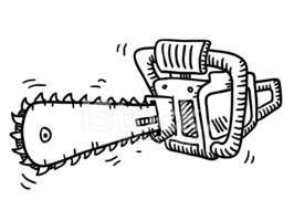 266x200 Sketch Chainsaw Stock Vectors - Chainsaw Sketch