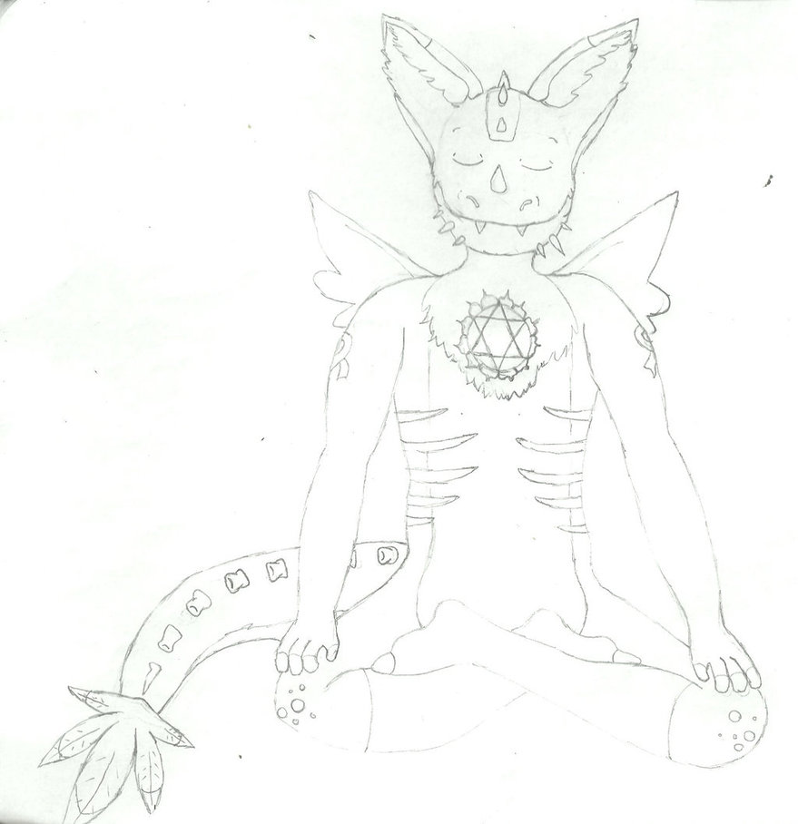 879x908 Heart Chakra Wip By Qara - Chakra Sketch