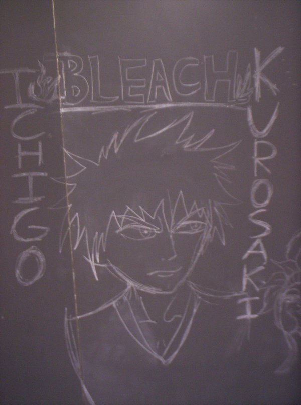 600x808 Ichigo Kurosaki Chalk Sketch By Airashii Enjuku - Chalk Sketch