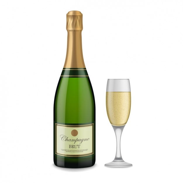 626x626 Champagne Vectors, Photos And Psd Files Free Download - Champagne Bottle Sketch