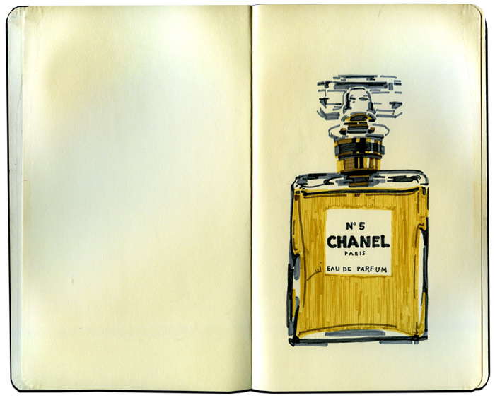 700x563 Chanel No. 5 Jordan Kay - Chanel No 5 Sketch